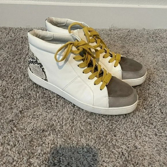 Circus by Sam Edelman Womens Deszi Design Lace up White Sneaker Size 9 - Picture 4 of 12